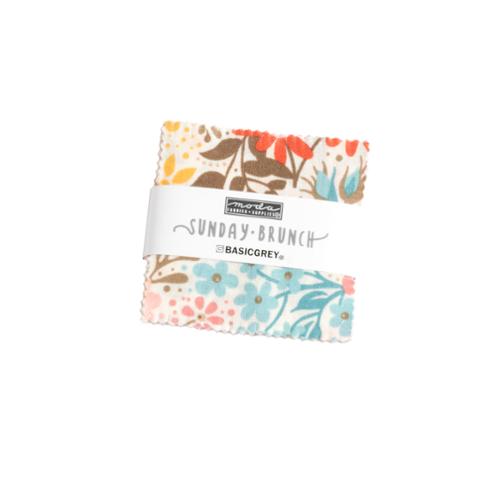 Sunday Brunch Mini Charm, Basicgrey, Moda Fabrics