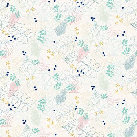 Botanicals Ice Stitched, Color Me Abstract, Julie Hamilton, StudioE Fabrics