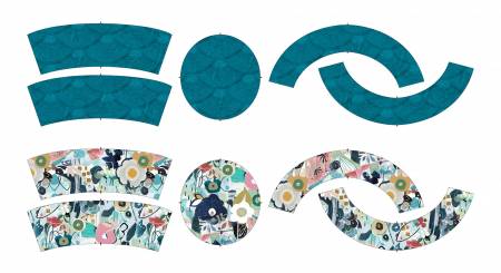 Jade Reversable Bucket Hat Panel 36 Inch repeat, Color Me Abstract, Julie Hamilton, StudioE Fabrics