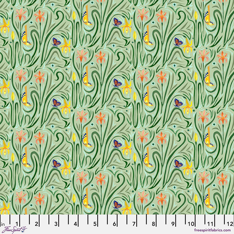 Daylily Dance, Backyard Wonder, Adam Trest, FreeSpirit Fabrics