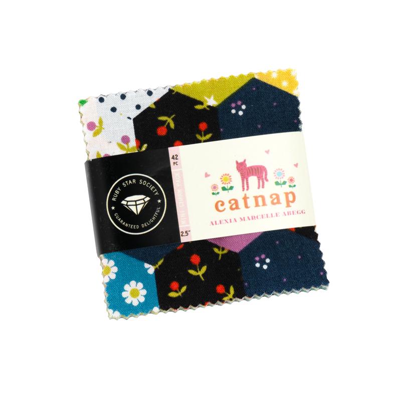 Catnap Mini Charm, Ruby Star Society, Moda Fabrics