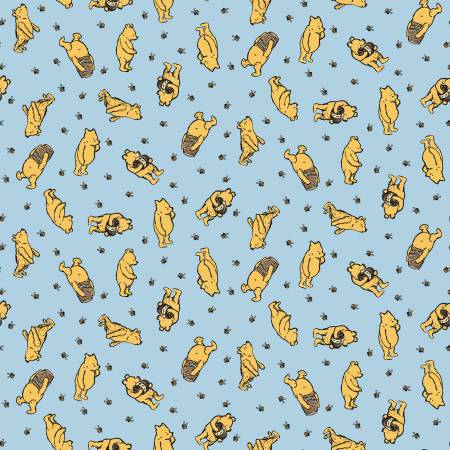 Winnie the Pooh Blue, Riley Blake Designs