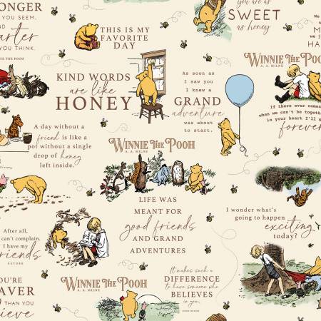 Winnie the Pooh Theme Print, Riley Blake Designs