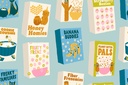 Novelty Cereal Breakfast Food, Egg and Friends, Kimberly Kight, Ruby Star Society, Moda Fabrics