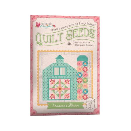 Lori Holt Farmer's Daughter Quilt Seeds Pattern, Summer Barn, Riley Blake