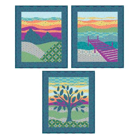 Sunset Vibes Quilt Kit, Nature Unfiltered by Lisa Ruble, Benartex Fabrics