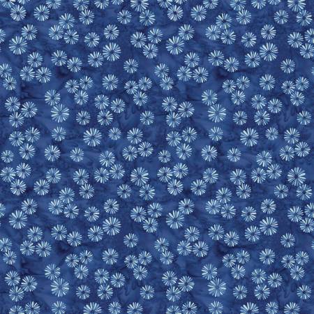 Bali Burst Blue, Bali Effects, Benartex Fabrics