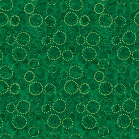 Circle Dots Emerald, Bali Effects, Benartex Fabrics
