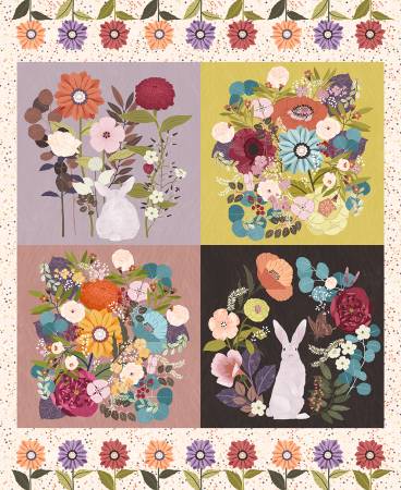 Perfect Bloom -36" Panel, Imperfectly Perfect, Emma Schonenberg, Michael Miller Fabrics