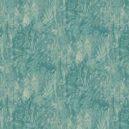 Light Teal Affinity Shadows, Danielle Duer, Benartex Fabrics