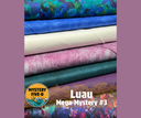 Luau Mega Quilt Kit, Floral Purples & Blues, Mystery Five-0