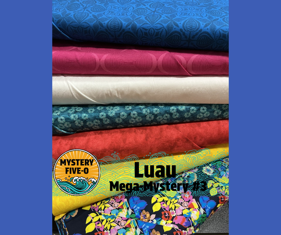 Luau Mega Quilt Kit, Vibrant Botanical, Mystery Five-0