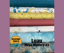 Luau Mega Quilt Kit, Teal Florals, Mystery Five-0