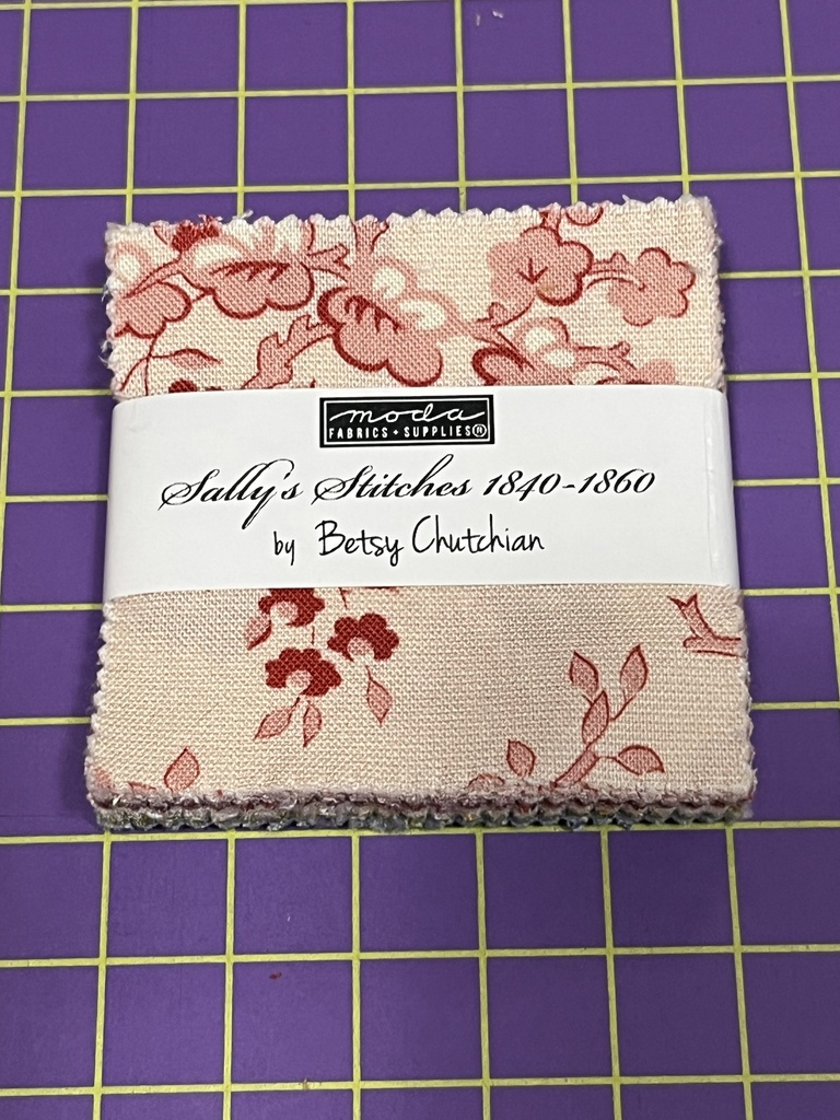 Sally's Stitches Mini Charm, Betsy Chutchian, Moda Fabrics