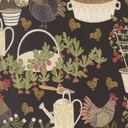 Chicken Garden Landscape and Nature, The Henhouse, Gingiber, Moda Fabrics