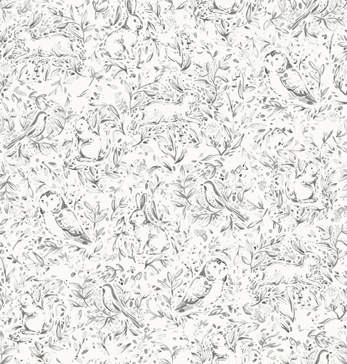 [FFAW05569-S] 108in Forest Fauna, Woodland Toile, P&B Textiles
