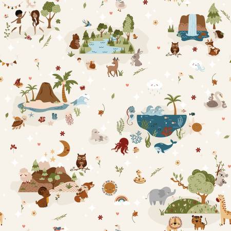 [C15970-CLOUD] Created with Love Main Cloud, Jennifer Long, Riley Blake Designs