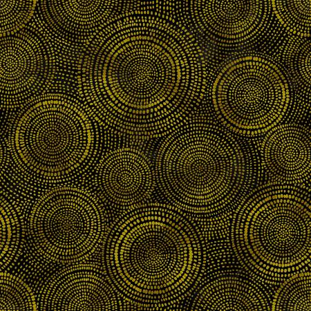 [53728W-1] 108in Black/Gold Wideback, Radiance, Windham Fabrics