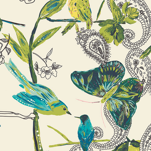 [JOI-89127] Butterflies, C'est la Vie Winter, Bari J, JOI-89127, Art Gallery Fabric