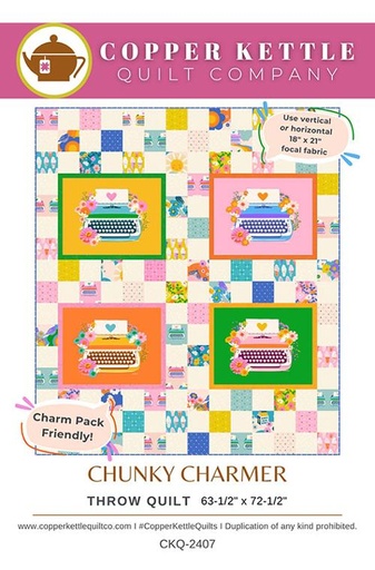 [CKQ 2407] Panel Quilt Pattern, Chunky Charmer, Copper Kettle, Moda Fabrics