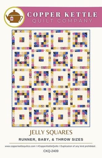 [CKQ 2409] Jelly Squares Quilt Pattern, Copper Kettle, Moda Fabrics
