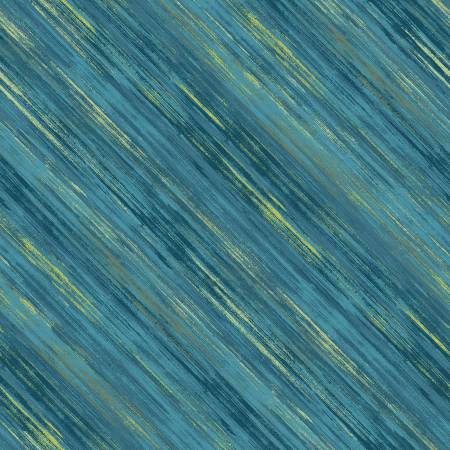 [8270S-11] Teal Sketch Stripe, Rough Around the Edges, StudioE Fabrics