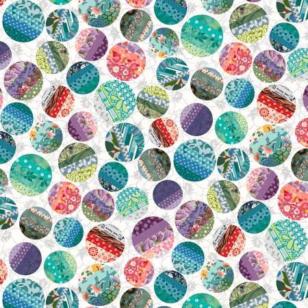 [8420-01] Off-White Big Dots, Neighborhood Association, Timna Tarr, StudioE Fabrics