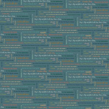 [C15974-OCEAN] It Is Written Ocean, Created with Love, Jennifer Long, Riley Blake