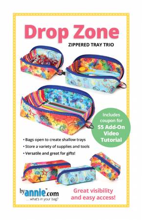 [PBA307] Drop Zone Zippered Tray Trio, By Annie