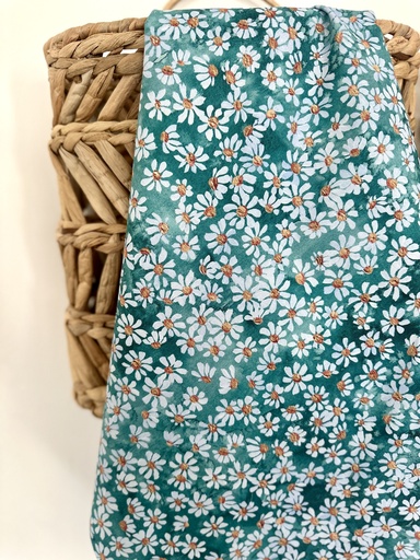 [39868 13] Small Floral Watercolor, Soulstice Turquoise, Create Joy Project, Moda Fabrics