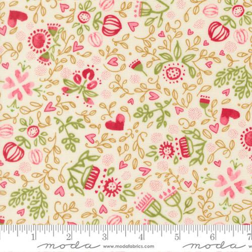 [48792 11] Scattered Lovelies Blenders, Darling Peony Cream, Robin Pickens, Moda Fabrics
