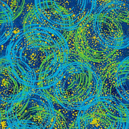 [PWSP111-BLUE] Swirlygig - Blue, Dragonfly Dance, Sue Penn, FreeSpirit