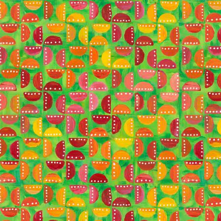 [PWSP112-LIME] Pinwheel Party - Lime, Dragonfly Dance, Sue Penn, FreeSpirit