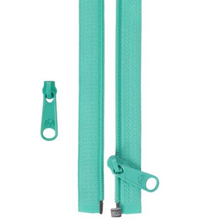 [ZIP50-212] 50in Separating Zipper and Extra Slide Turquoise, byAnnie
