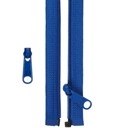 [ZIP50-215] 50in Separating Zipper and Extra Slide Blastoff Blue, byAnnie