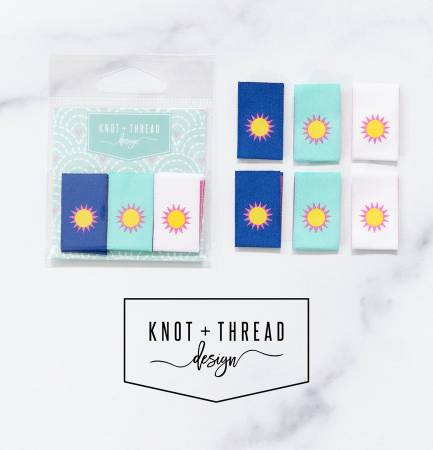 [KATLAB14] Sunshine 3/4in Labels, Knot and Thread Designs