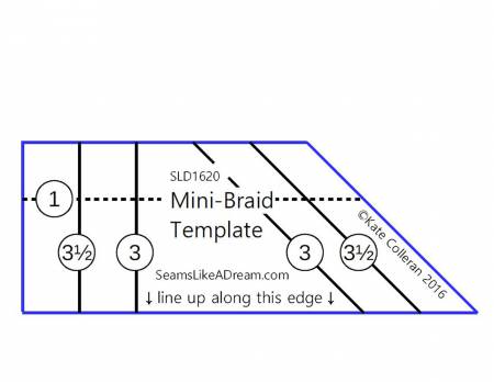 [SLD1620] Mini Braid Template by Kate Colleran Designs