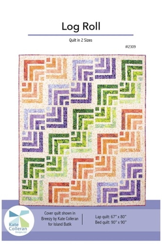 [SLD2309] Log Roll Quilt Pattern, Kate Colleran Designs