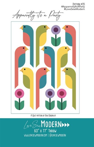 [LSM 115] Apparrotly It's A Party Quilt, Pattern by Love Sew Modern