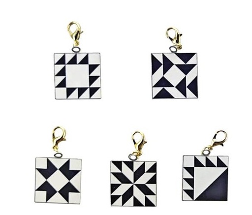 [CL186] Pouch Club Enamel Zip Pull 5ct, Moda