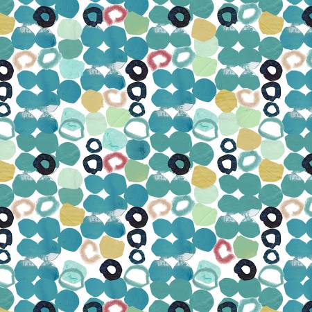[8532S-69] Jade Polka Dot, Color Me Abstract, Julie Hamilton, StudioE Fabrics