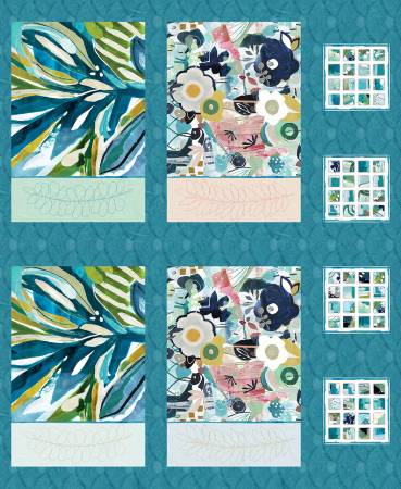 [8542PS-69] Jade Placemat Panel 36 Inch repeat, Color Me Abstract, Julie Hamilton, StudioE Fabrics