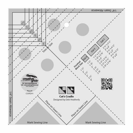 [CGRDH1] Cats Cradle Tool, Creative Grids Quilt Ruler