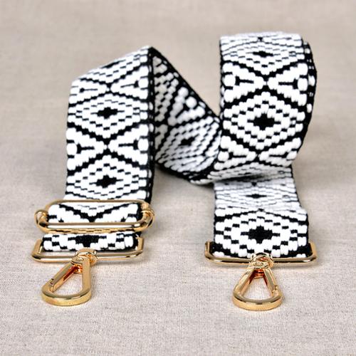 [M6940 U40 580] Adjustable Shoulder Strap, White with Hardware