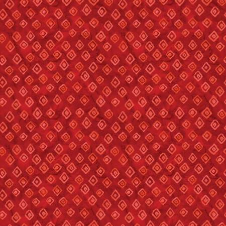 [16702-10] Diamond Toss Red, Bali Effects, Benartex Fabrics