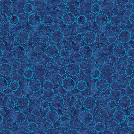 [16704-55] Circle Dots Blue, Bali Effects, Benartex Fabrics