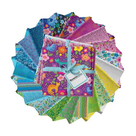 [FQCHEPK] Cheeto's World, Fat Quarter 21pcs/bundle, Kimberly Einmo, Benartex