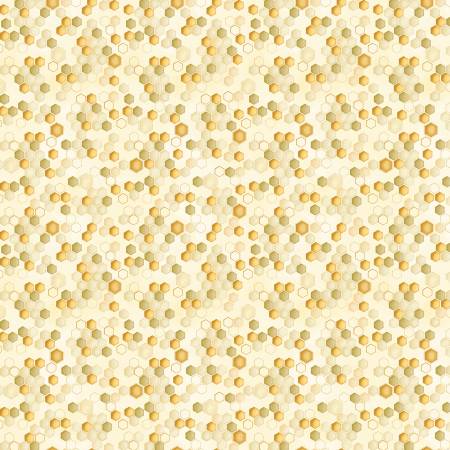 [14973-70] Honeycomb Geometric, Enchanted Spring, Andi Metz, Benartex