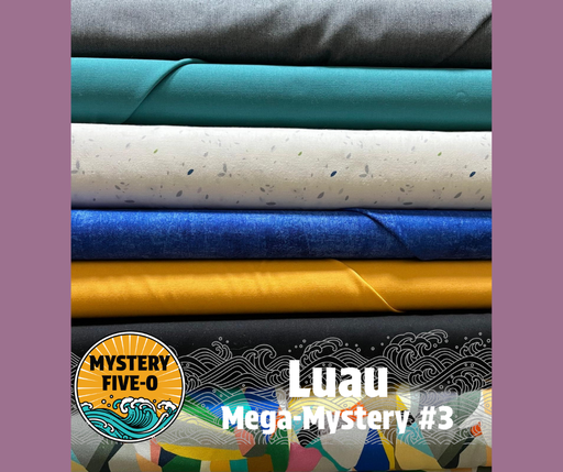 Luau Mega Quilt Kit, Modern Solids, Mystery Five-0