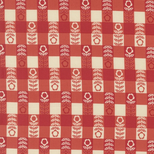 [48436 16] Flower Plaid Checks and Plaids Gingham, The Henhouse, Gingiber, Moda Fabrics